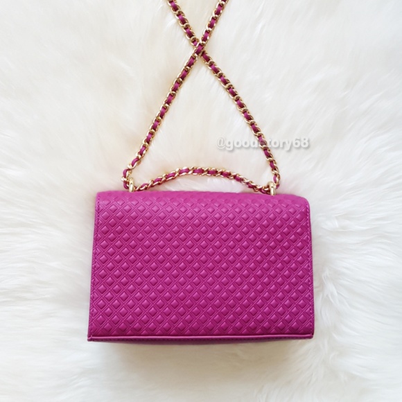 Tory Burch Marion Embossed Shrunken Shoulder Bag - Picture 5 of 8